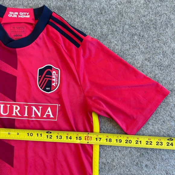 Adidas Saint Louis City SC Adidas MLS Soccer Jersey Youth 15-16 - Picture 7 of 7